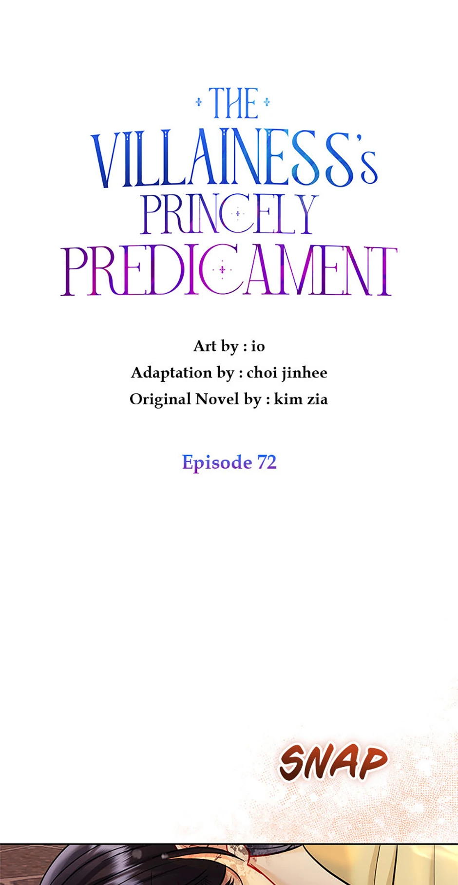 I’m A Villainess, But I Picked Up the Male Lead Chapter 72 - page 1