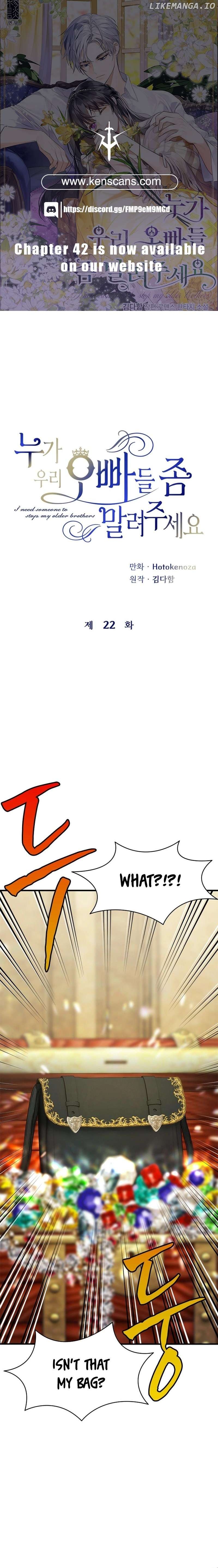 I Need Someone to Stop My Older Brothers Chapter 22 - page 1