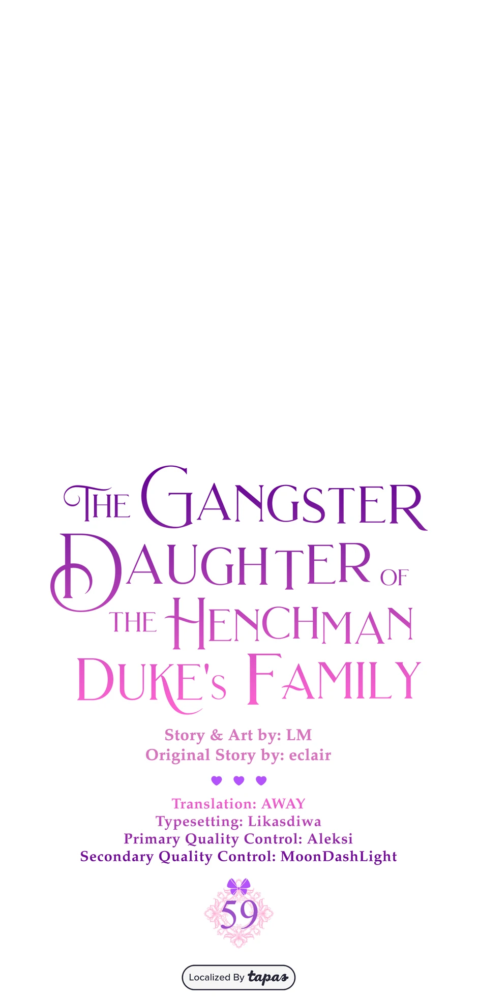 The Gangster Daughter of the Henchman Duke's Family Chapter 59 - page 1