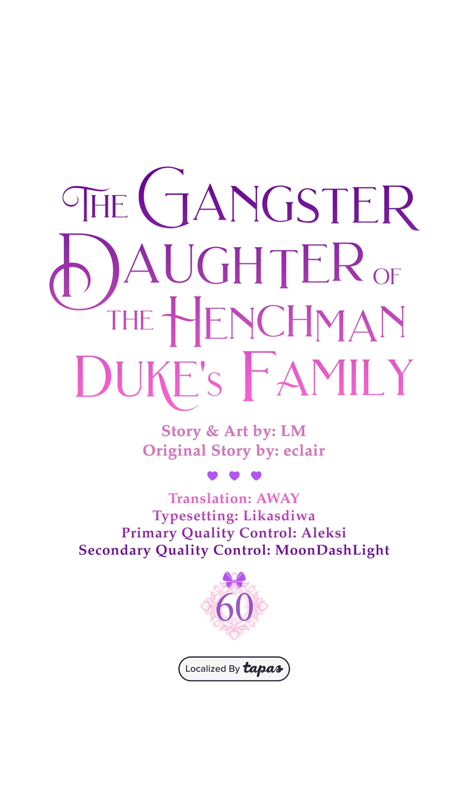 The Gangster Daughter of the Henchman Duke's Family Chapter 60 - page 1