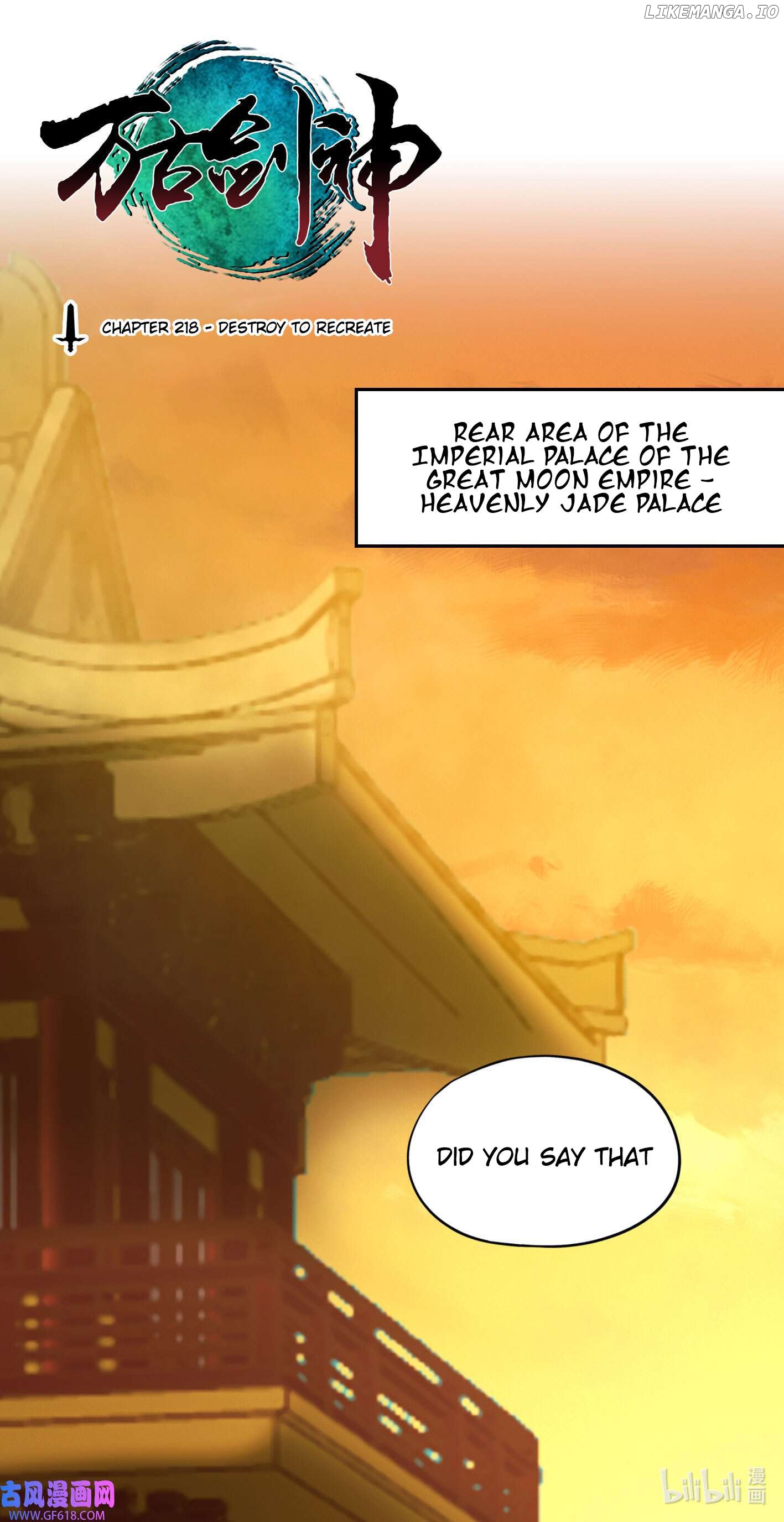 Everlasting God of Sword Chapter 218 - page 1