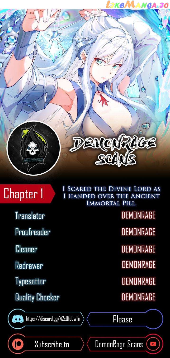 I Scared the Divine Lord as I handed over the Ancient Immortal Pill Chapter 1 - page 1