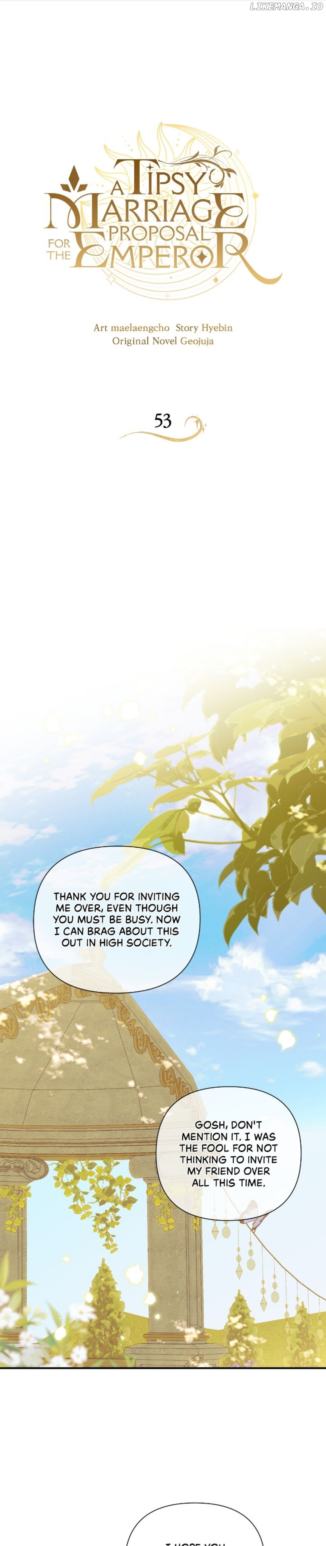 A Tipsy Marriage Proposal for the Emperor Chapter 53 - page 1