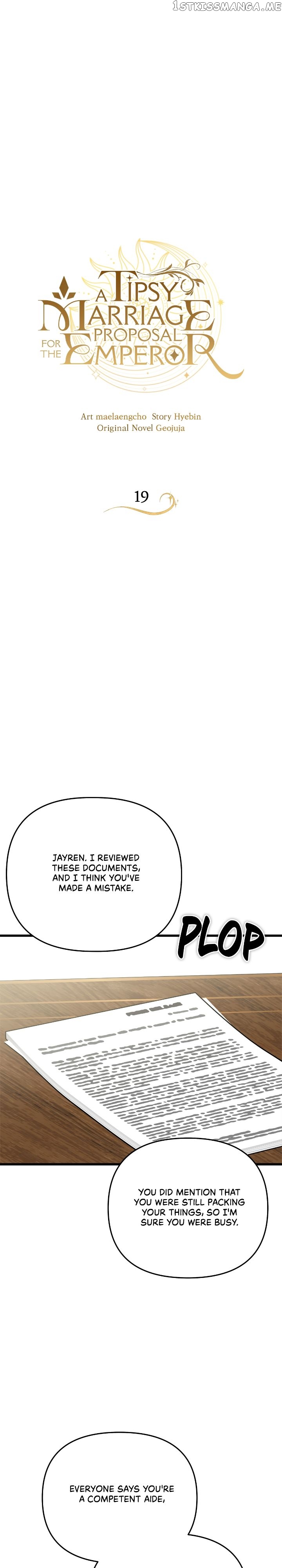 A Tipsy Marriage Proposal for the Emperor Chapter 19 - page 4