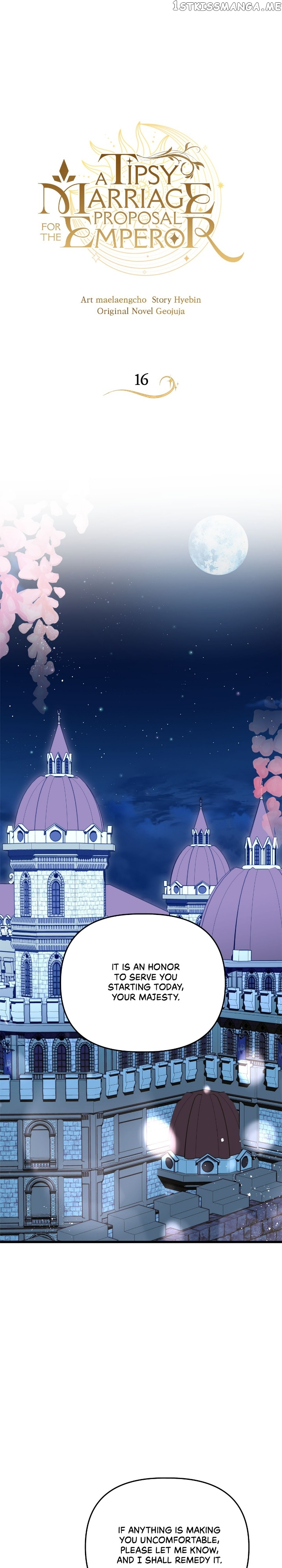 A Tipsy Marriage Proposal for the Emperor Chapter 16 - page 1