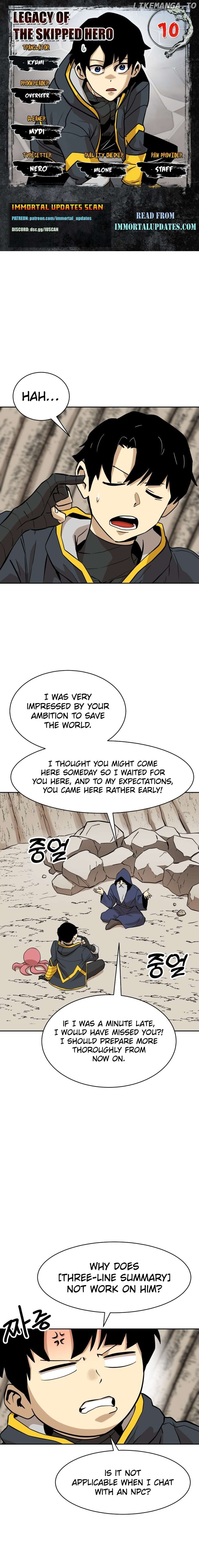 Legacy of the skipped hero: Second Class Ascendant Chapter 10 - page 1