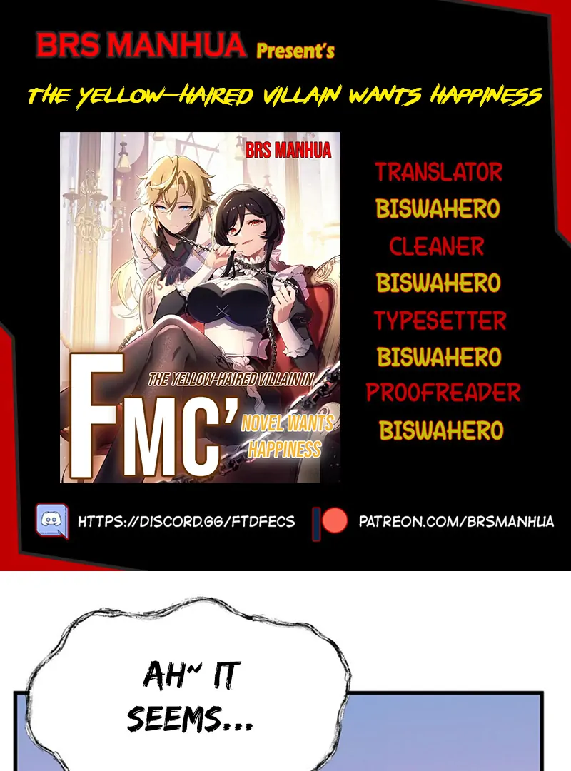 The Yellow-haired Villain in Female Main Character's Novel wants Happiness Chapter 2 - page 1
