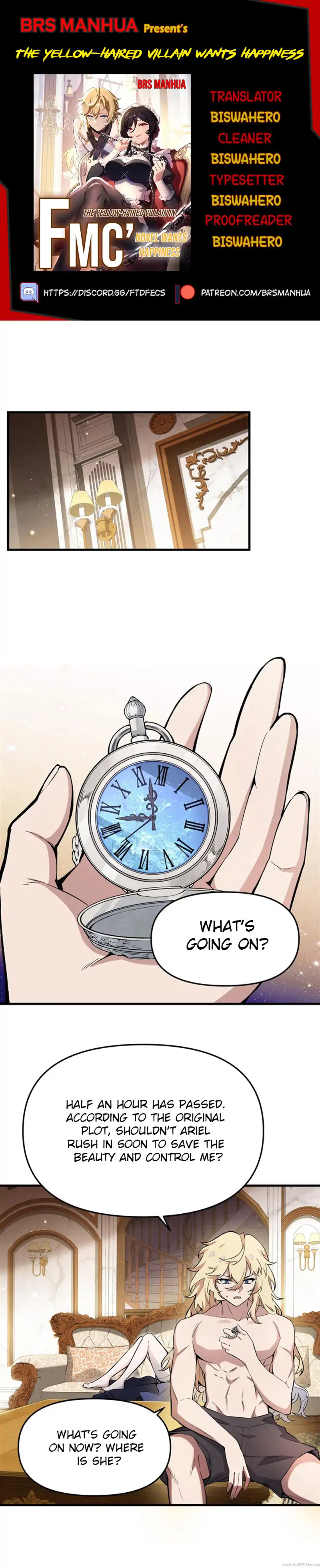 The Yellow-haired Villain in Female Main Character's Novel wants Happiness Chapter 7 - page 1