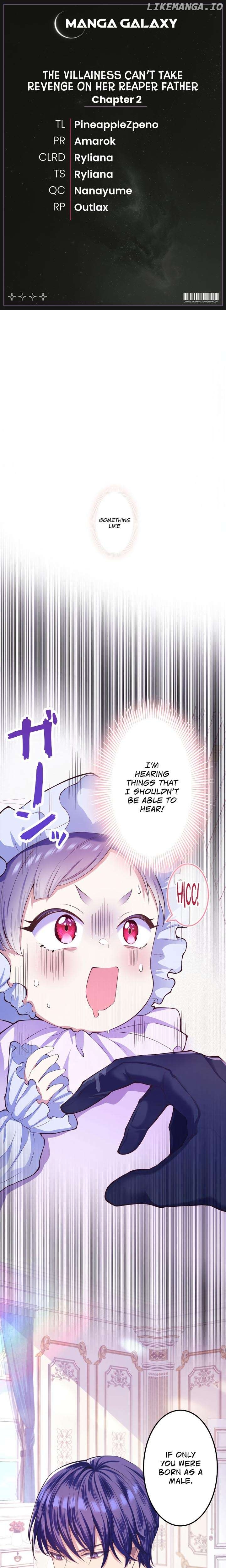 The Villainess Can't Take Revenge on Her Reaper Father Chapter 2 - page 1