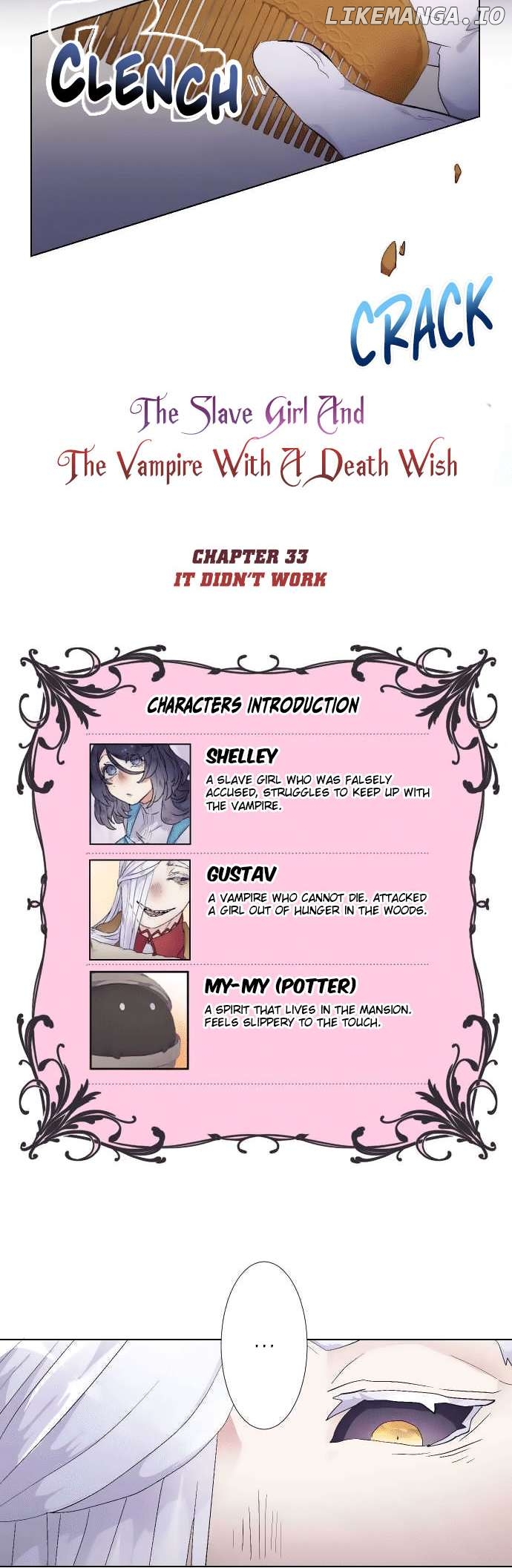 The Slave Girl and the Vampire with a Death Wish Chapter 33 - page 3