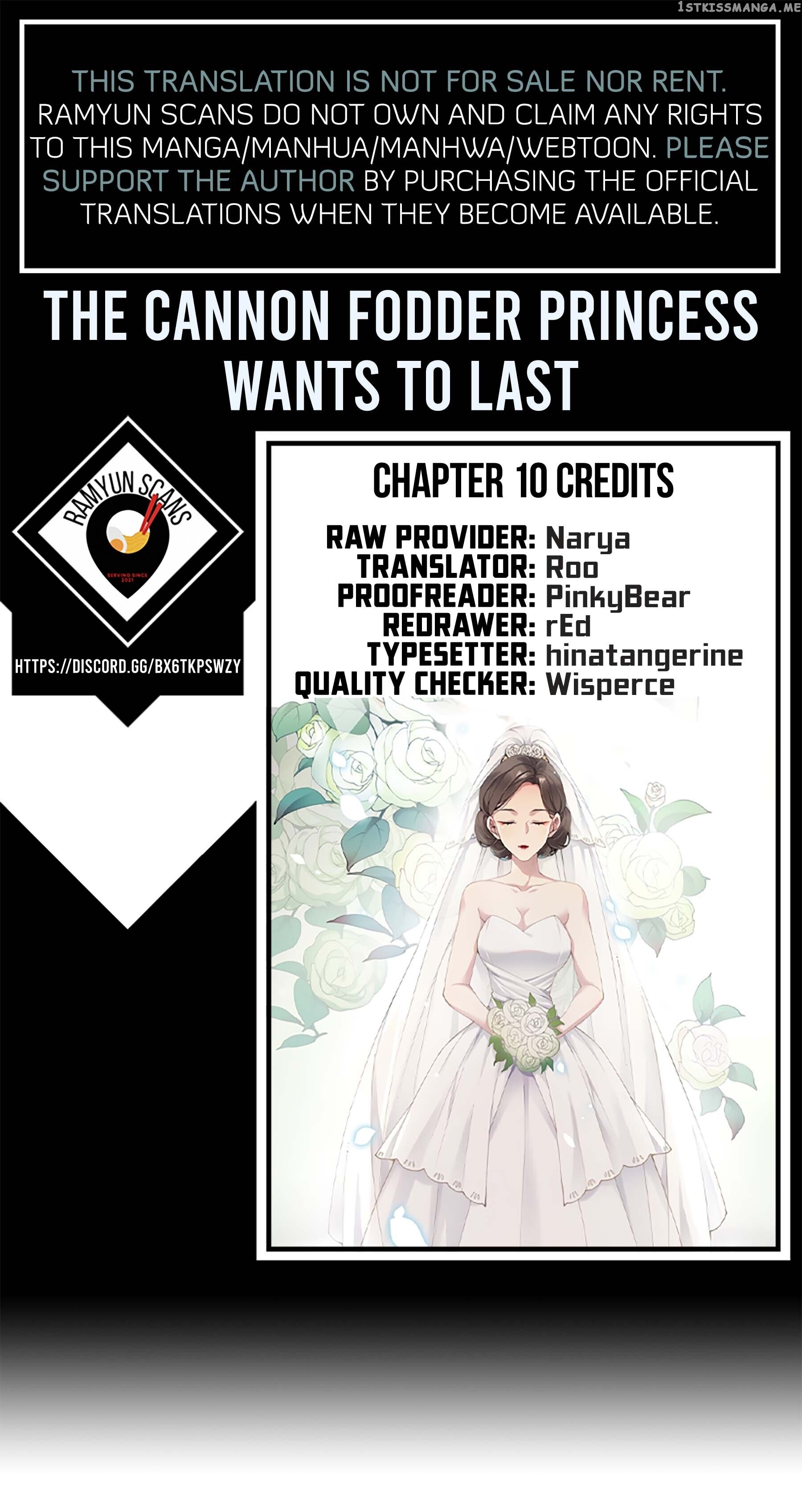 The Cannon Fodder Princess Wants To Last chapter 10 - page 1