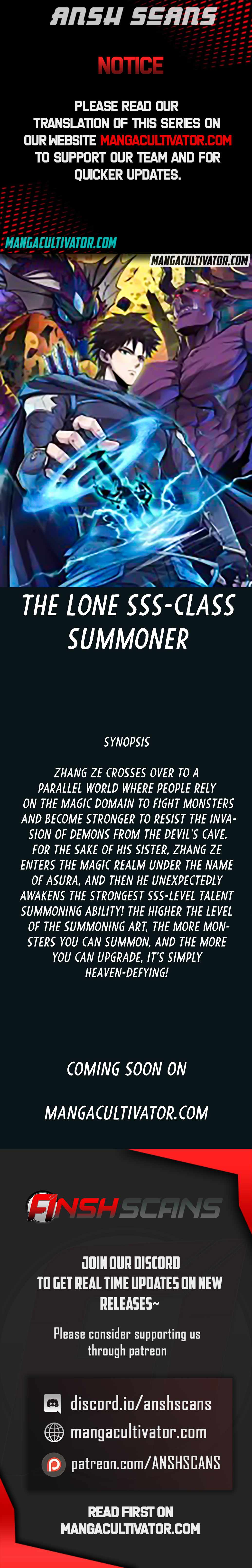 The Lone SSS-Class Summoner chapter 0.1 - page 1