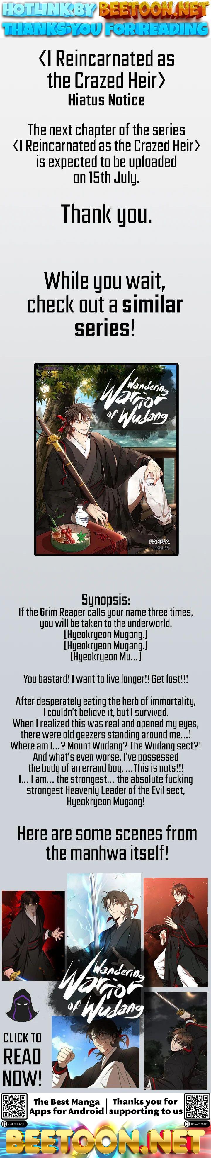 I Reincarnated As The Crazed Heir Chapter 55.5 - page 1