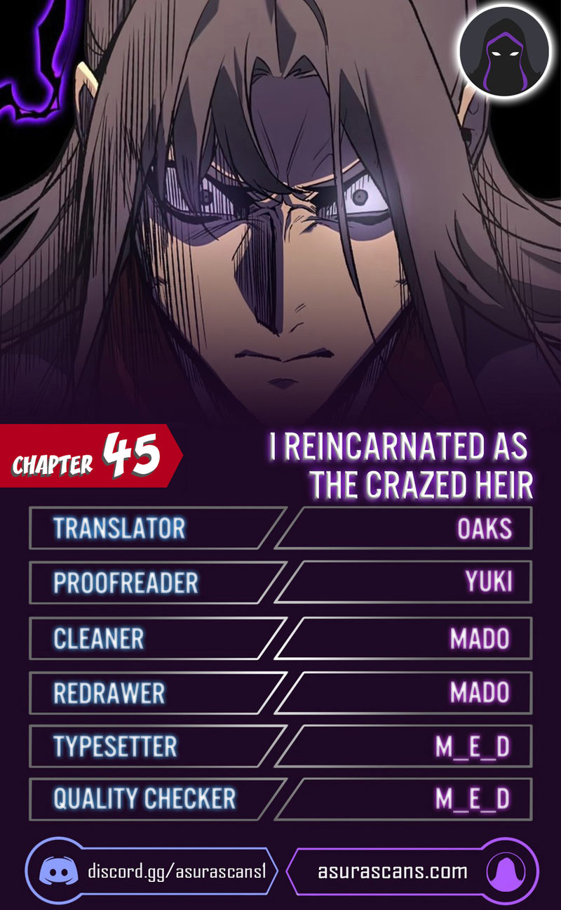 I Reincarnated As The Crazed Heir Chapter 45 - page 1