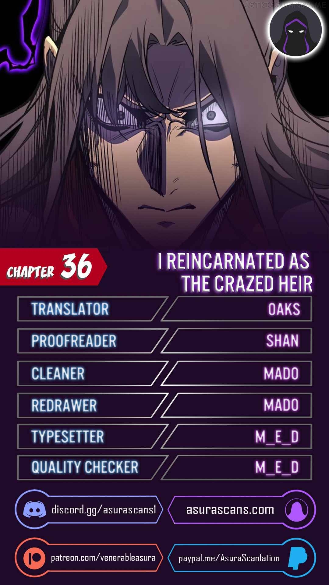 I Reincarnated As The Crazed Heir Chapter 36 - page 1