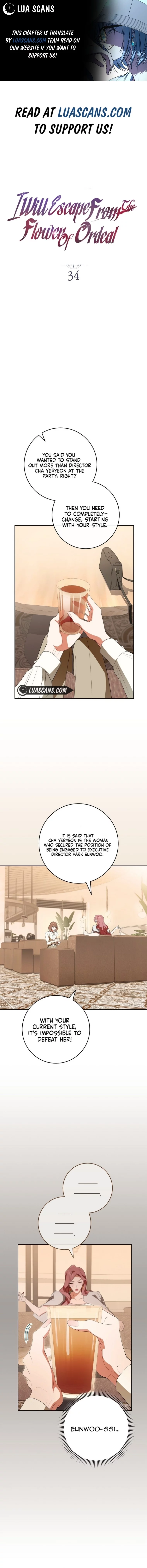 I Will Escape From The Flower Of Ordeals Chapter 34 - page 1
