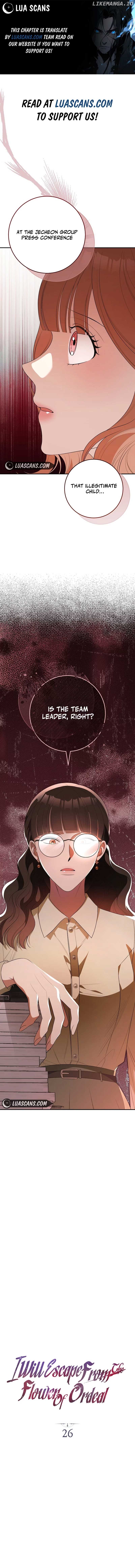 I Will Escape From The Flower Of Ordeals Chapter 26 - page 1