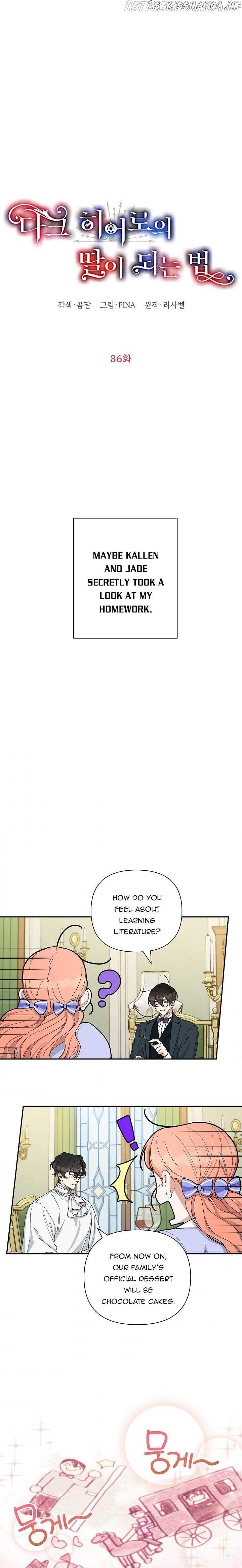 How To Be A Dark Hero’s Daughter chapter 36 - page 1