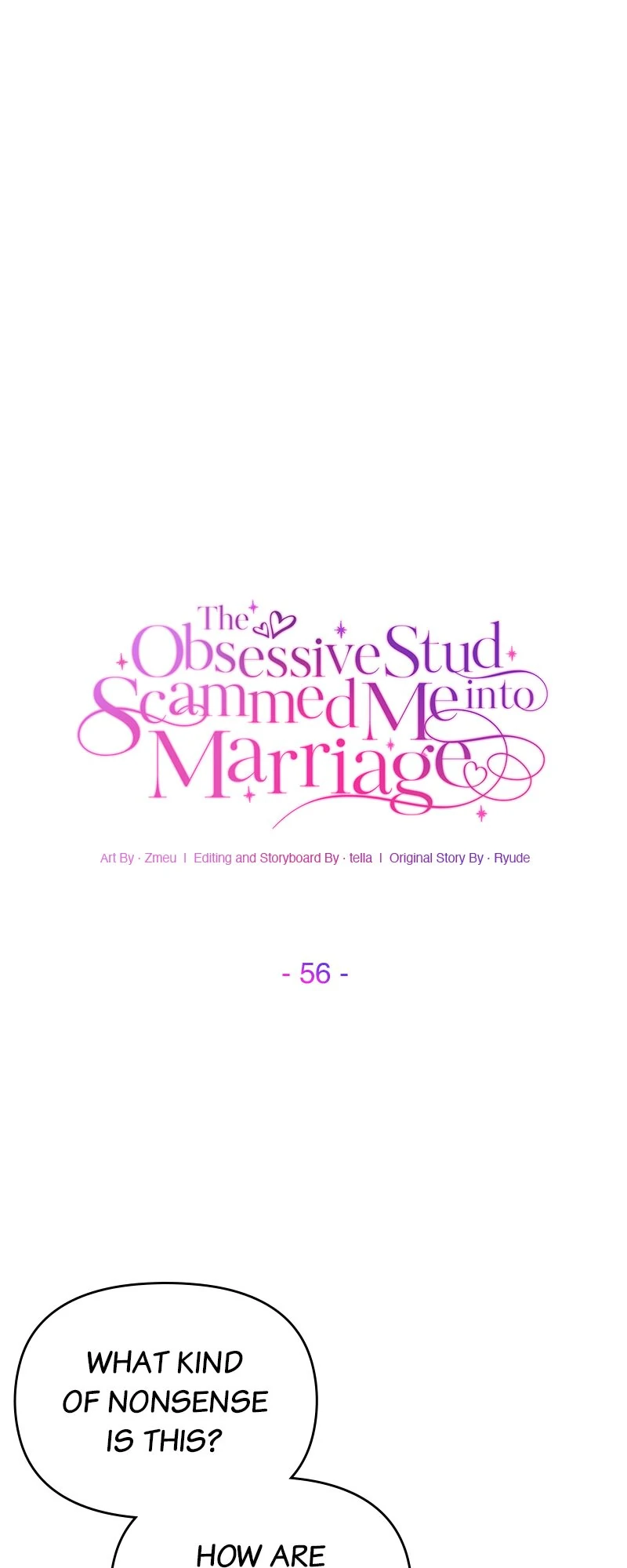 The Obsessive Stud Scammed Me into Marriage Chapter 56 - page 1