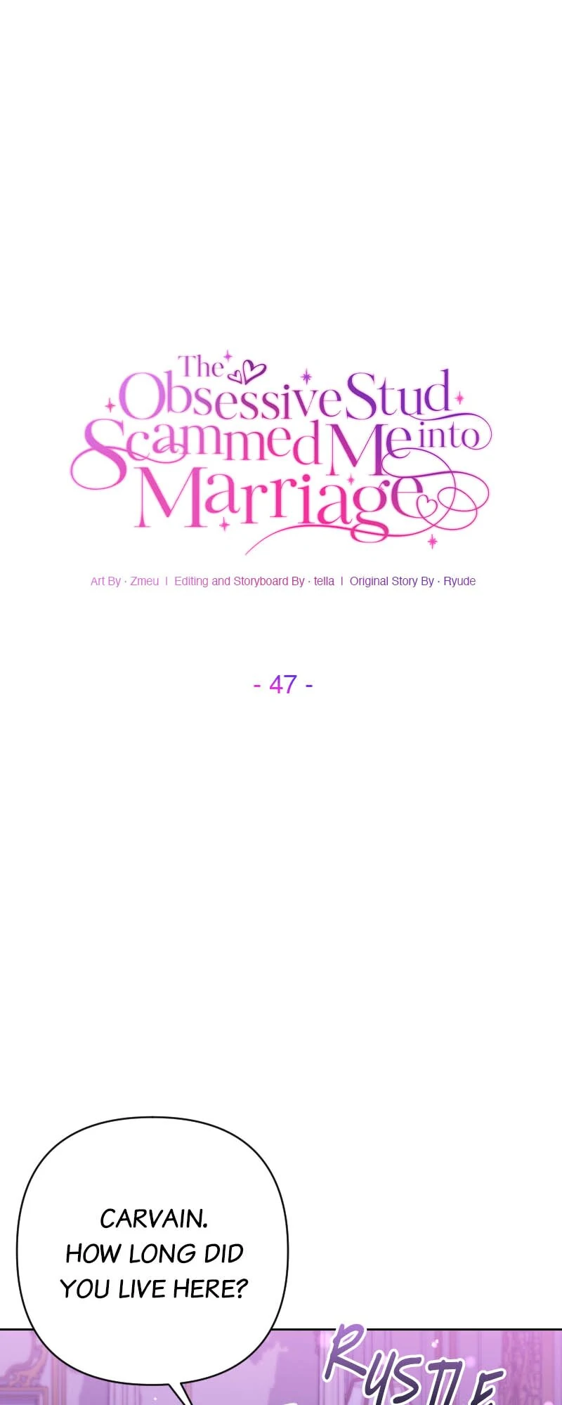 The Obsessive Stud Scammed Me into Marriage Chapter 47 - page 1
