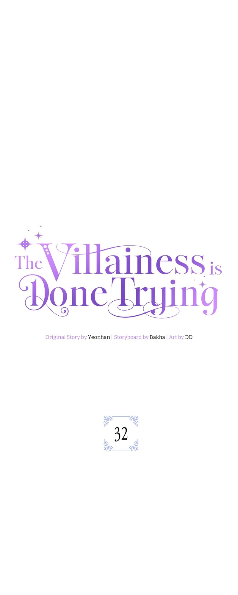 The Villainess is Done Trying Chapter 32 - page 1