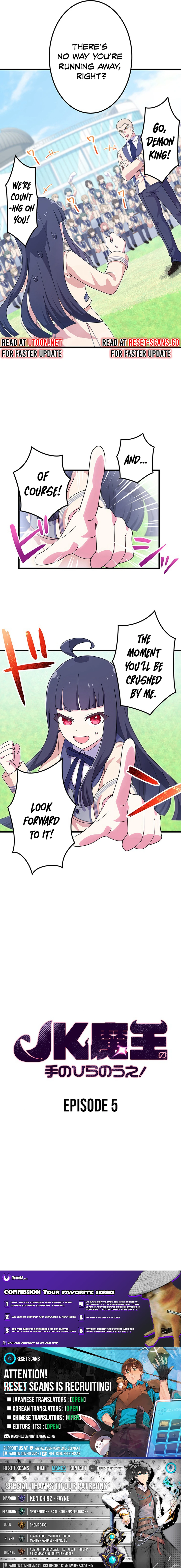 The Demon King Reincarnated as a Highschool Girl Chapter 5 - page 8
