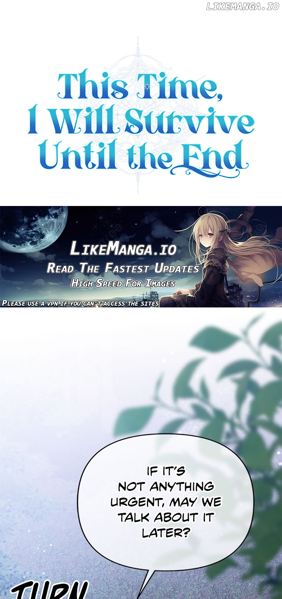 This Time, I Will Survive Until the End Chapter 27 - page 1