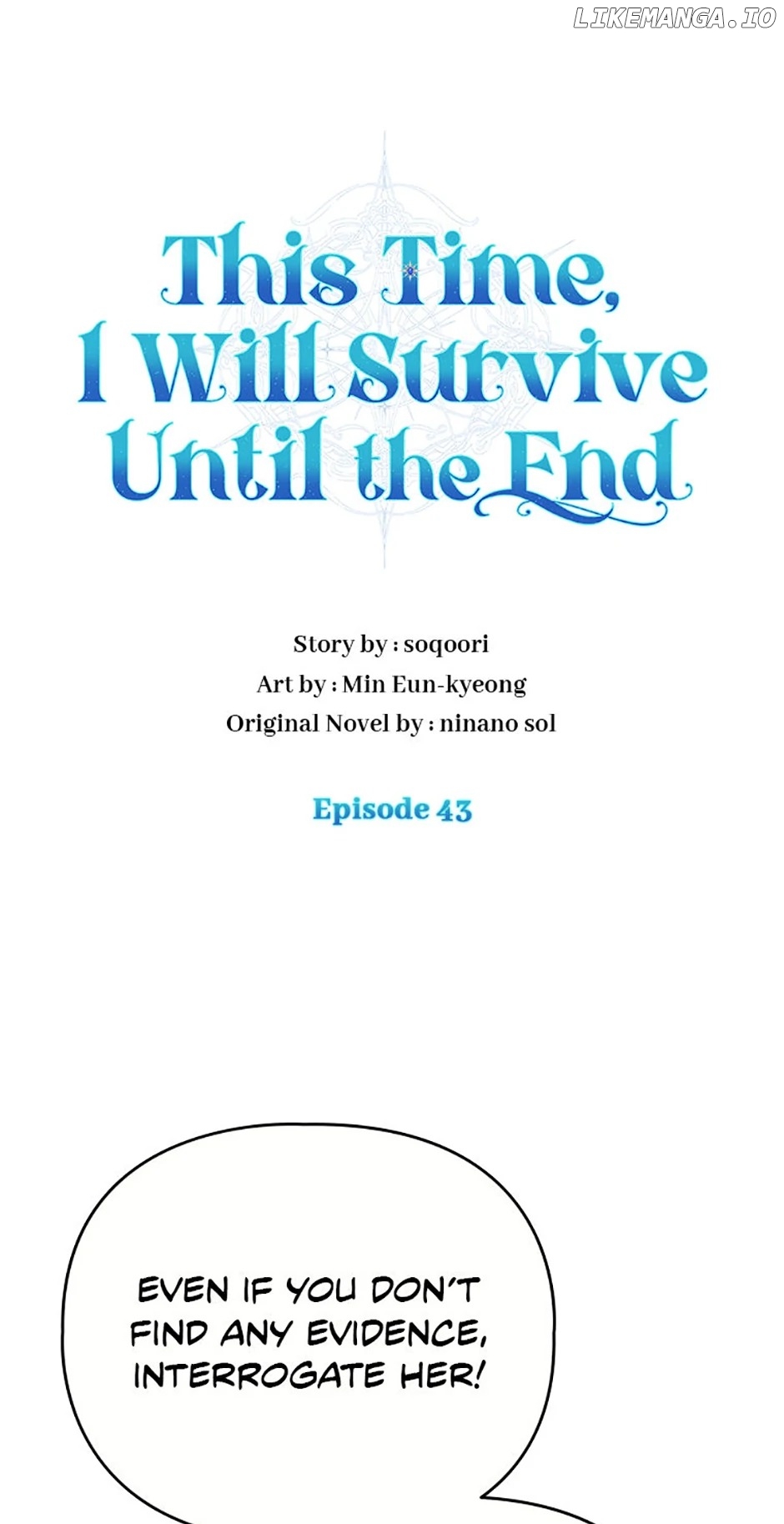 This Time, I Will Survive Until the End Chapter 43 - page 1