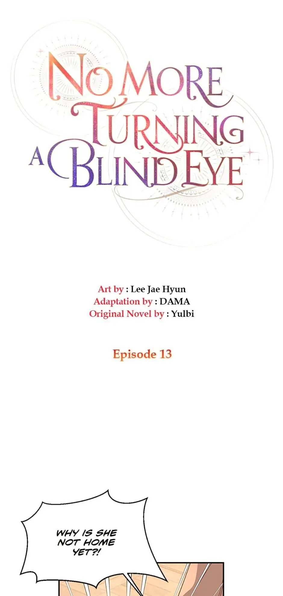 No More Turning a Blind Eye Chapter 13 - page 5