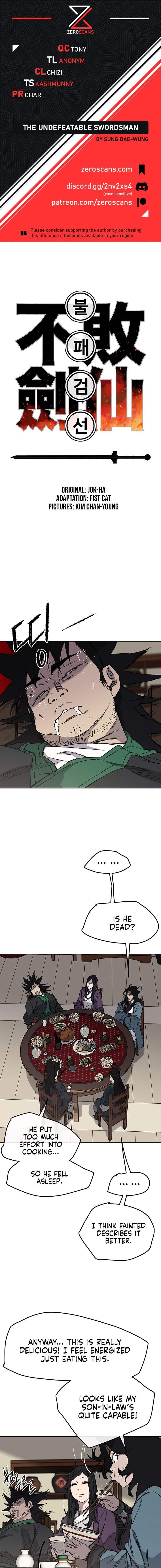 The Undefeatable Swordsman chapter 33 - page 1