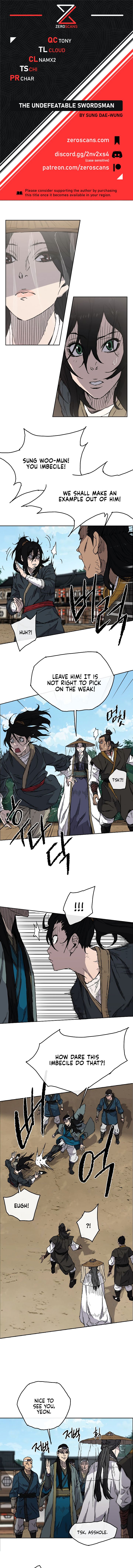 The Undefeatable Swordsman chapter 3 - page 1