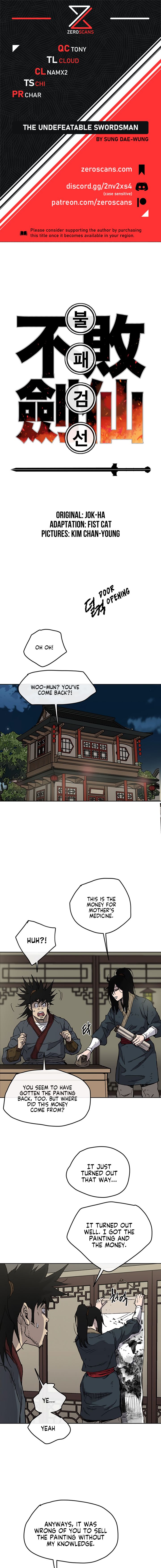 The Undefeatable Swordsman chapter 8 - page 1