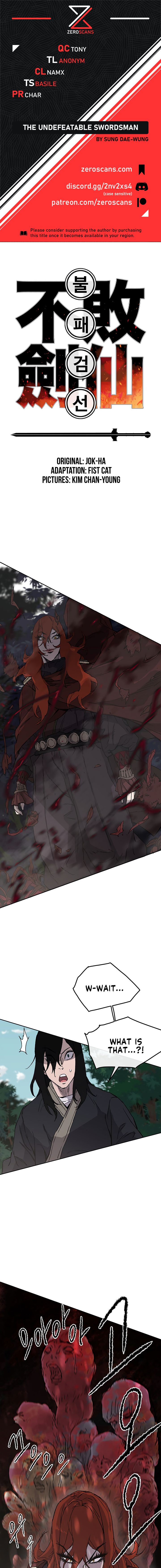 The Undefeatable Swordsman chapter 25 - page 1