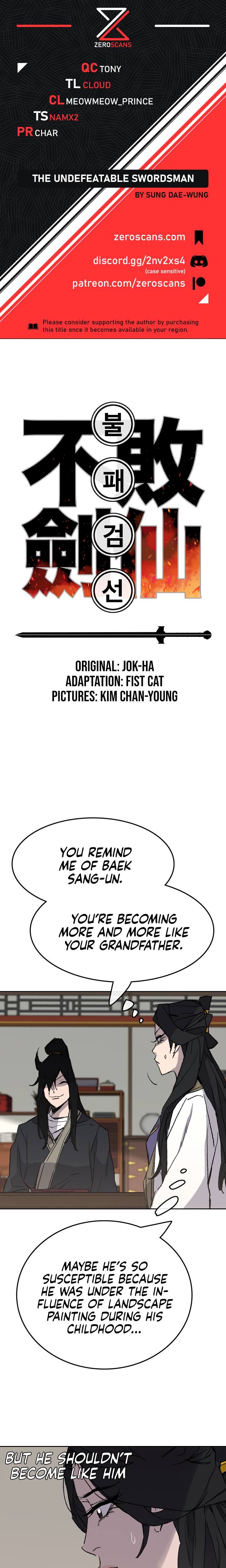 The Undefeatable Swordsman chapter 54 - page 1