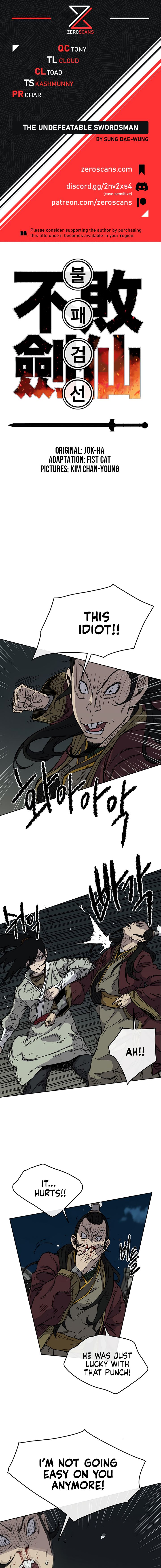 The Undefeatable Swordsman chapter 12 - page 1