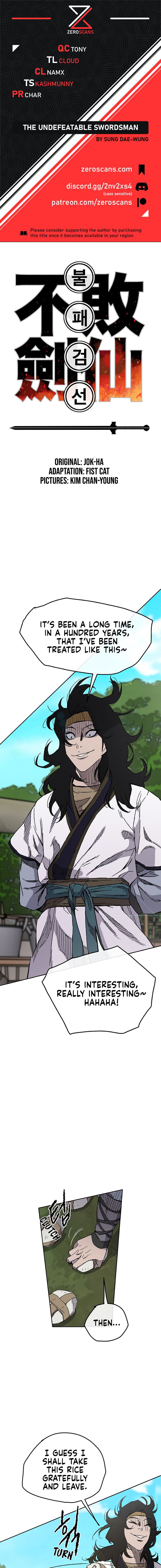 The Undefeatable Swordsman chapter 17 - page 1