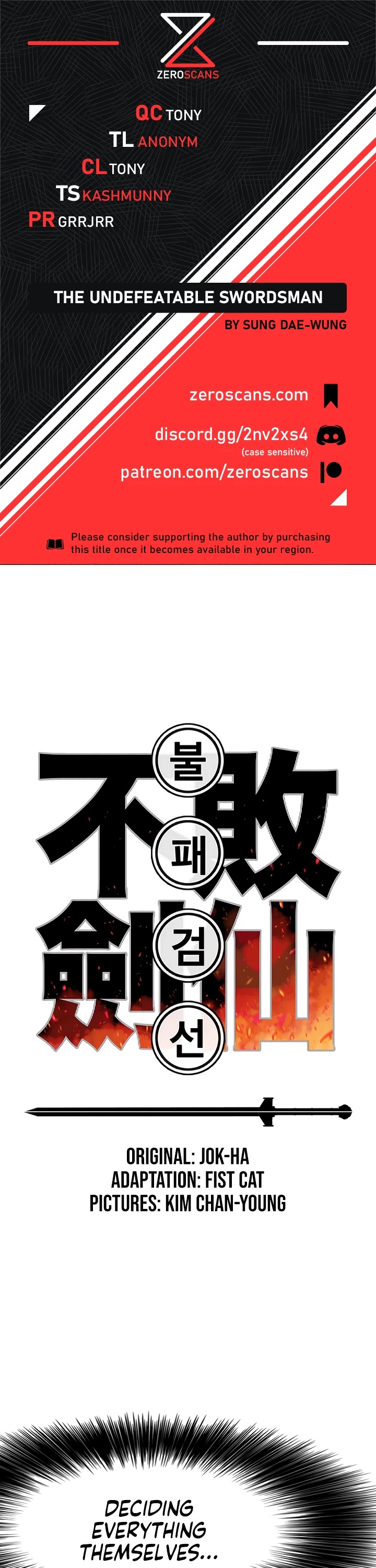 The Undefeatable Swordsman chapter 45 - page 1