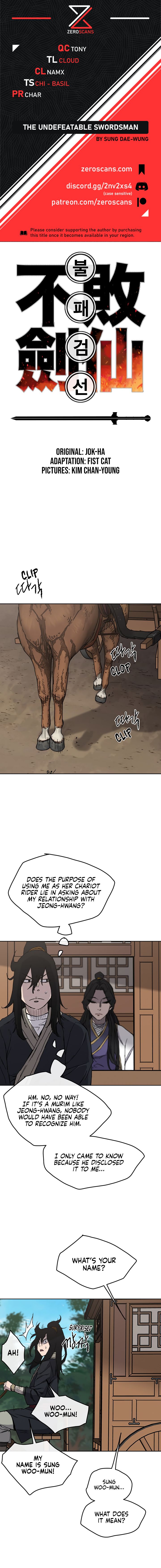 The Undefeatable Swordsman chapter 18 - page 1