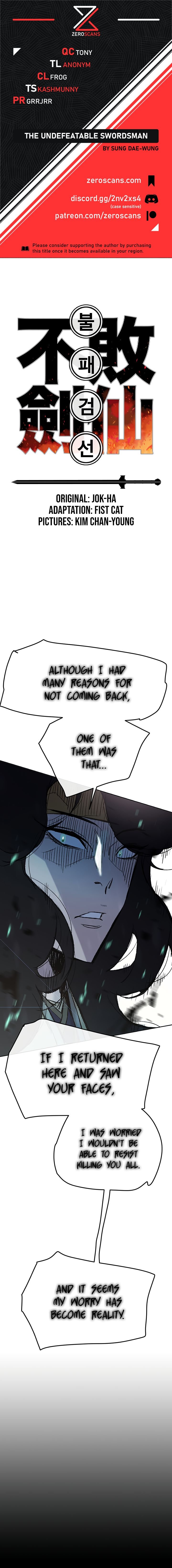 The Undefeatable Swordsman chapter 43 - page 1
