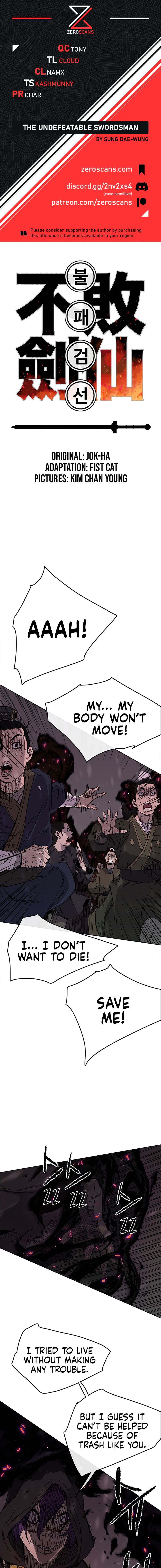 The Undefeatable Swordsman chapter 21 - page 1