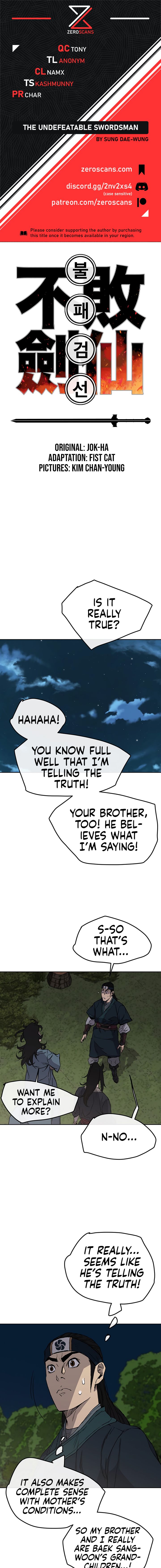 The Undefeatable Swordsman chapter 23 - page 1