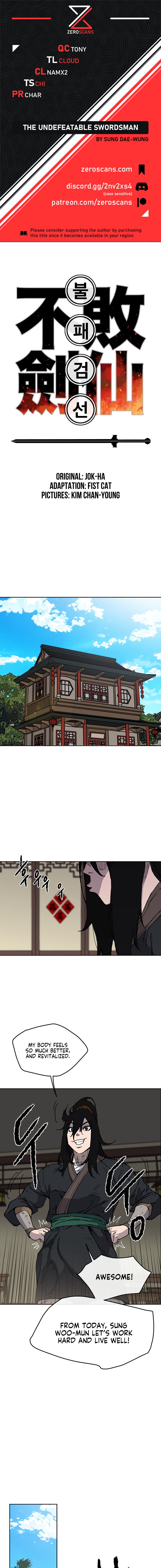 The Undefeatable Swordsman chapter 9 - page 1