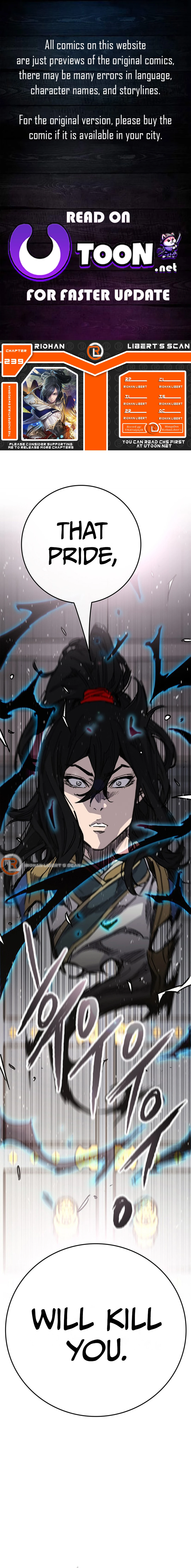 The Undefeatable Swordsman Chapter 239 - page 1