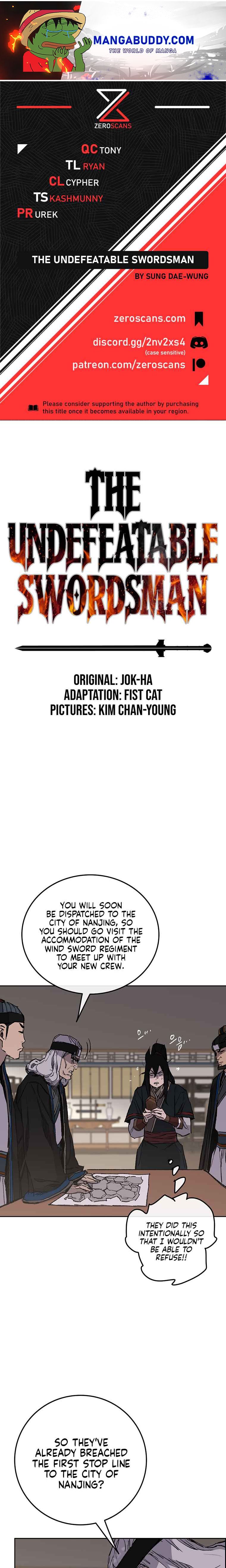 The Undefeatable Swordsman chapter 98 - page 1