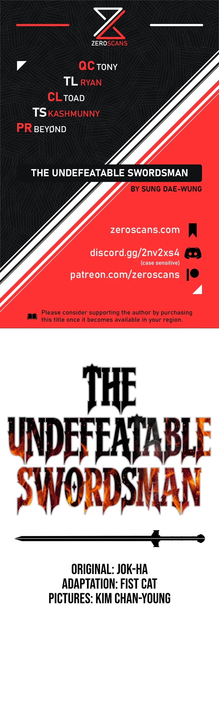 The Undefeatable Swordsman chapter 88 - page 1