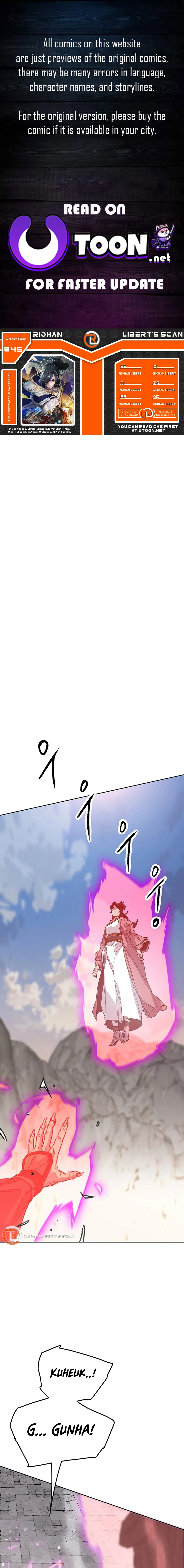 The Undefeatable Swordsman Chapter 245 - page 1