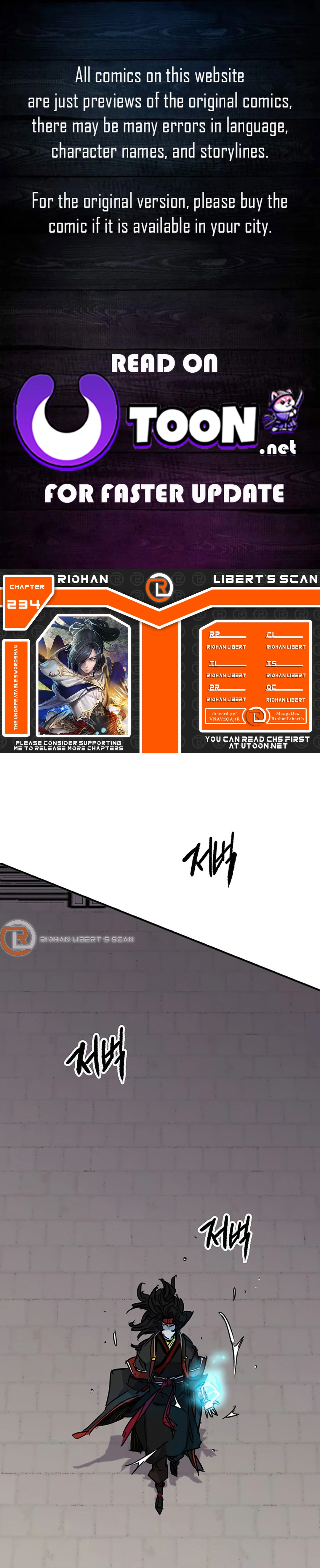 The Undefeatable Swordsman Chapter 234 - page 1
