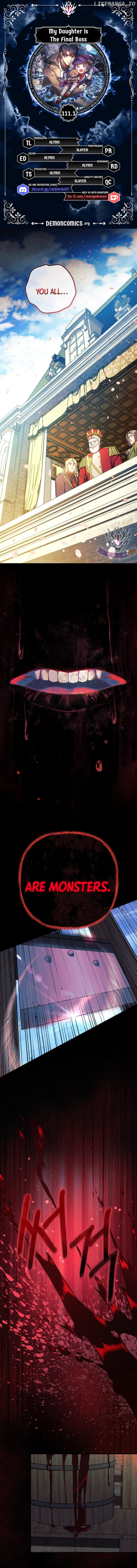 My Daughter is the Final Boss Chapter 111.1 - page 1