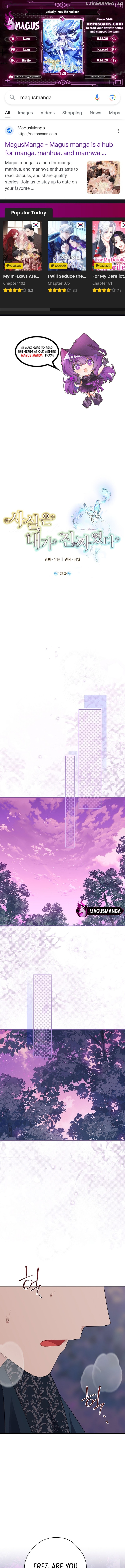 Actually, I Was the Real One Chapter 125 - page 1
