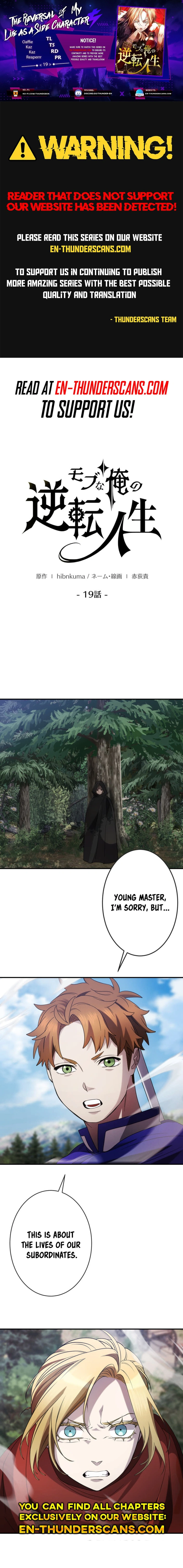 The Reversal of My Life as a Side Character Chapter 19 - page 1